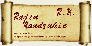 Rajin Mandžukić vizit kartica